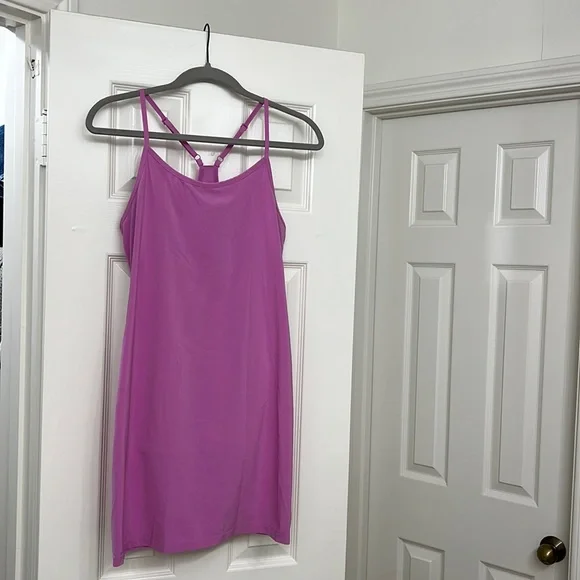strapless open back dress Spanx Power Boost Exercise Dress